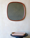 BOLSTER - Large Square - Leather Bound Mirror