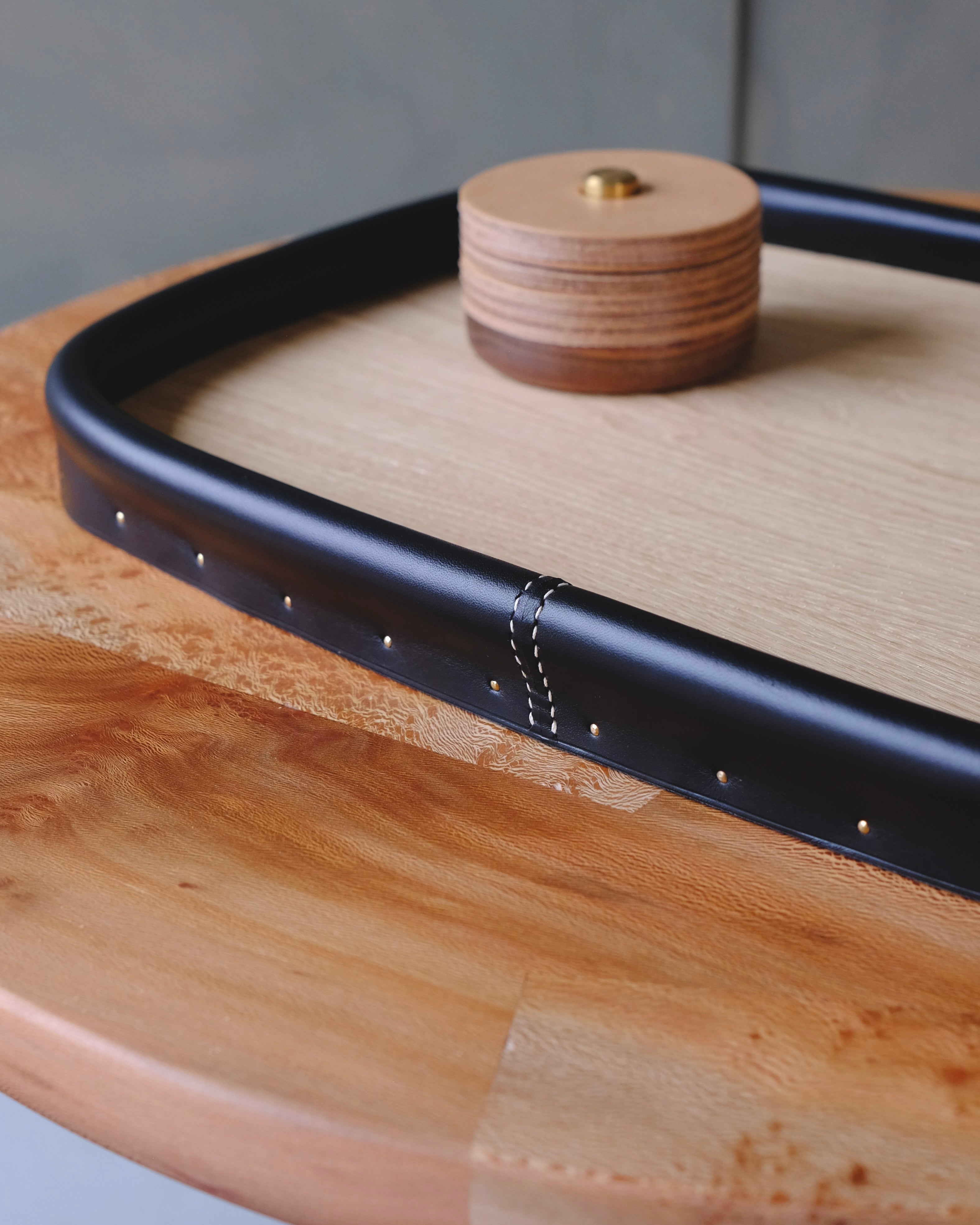 BOLSTER - Leather Tray
