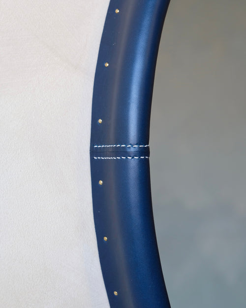 BOLSTER - Circle - Leather Bound Mirror