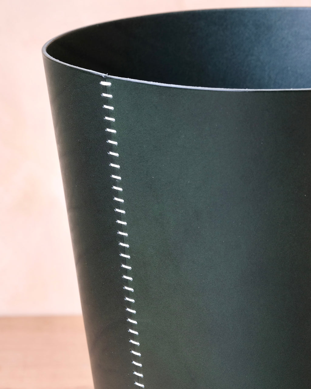 EYELET - Leather Wastepaper Bin