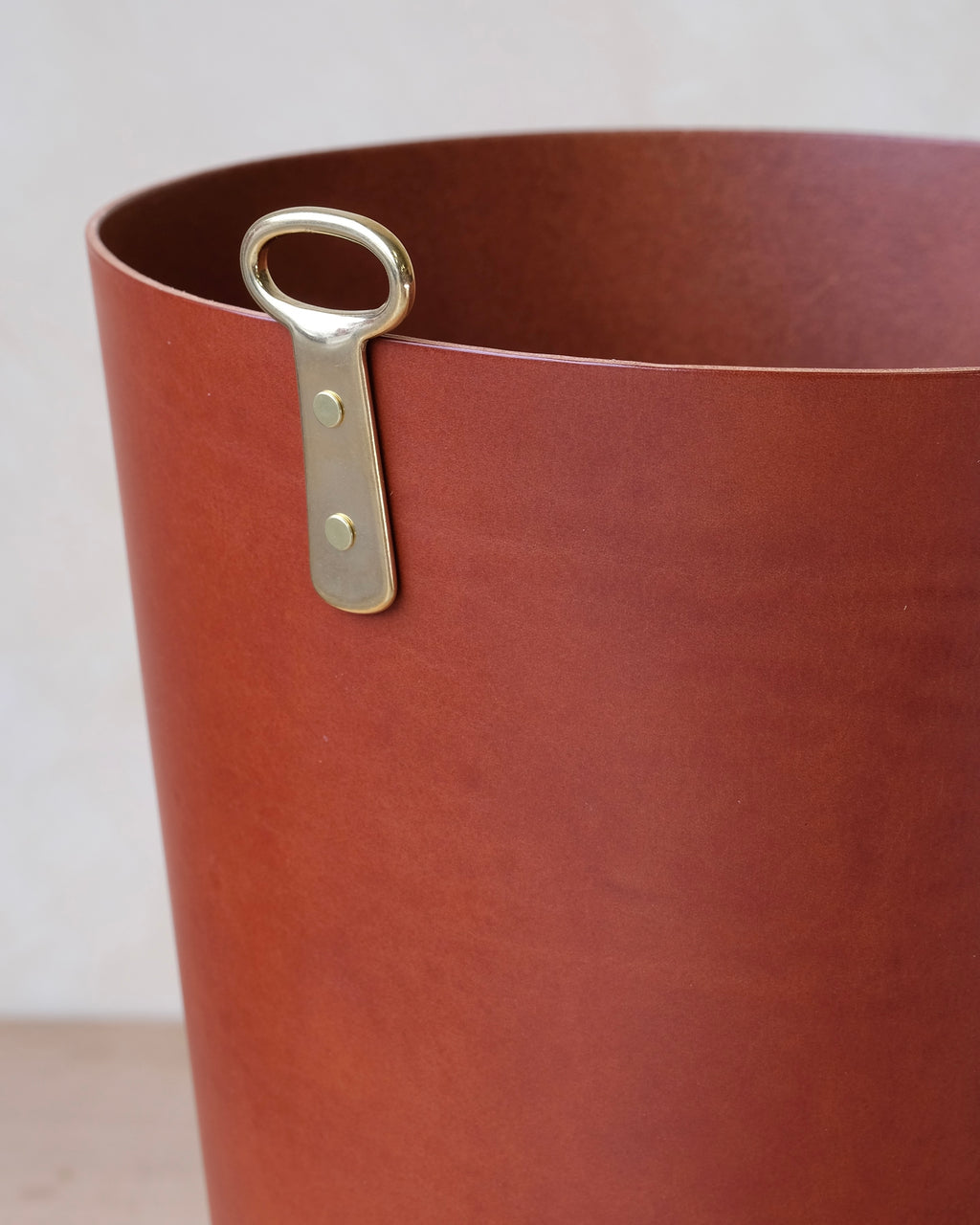 EYELET - Leather Wastepaper Bin