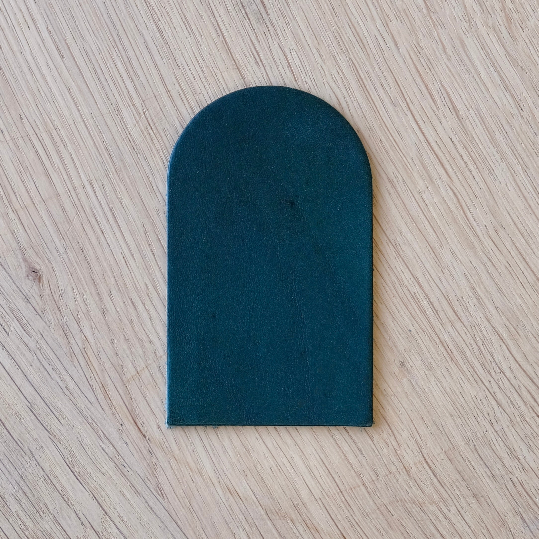 Dark green leather patch