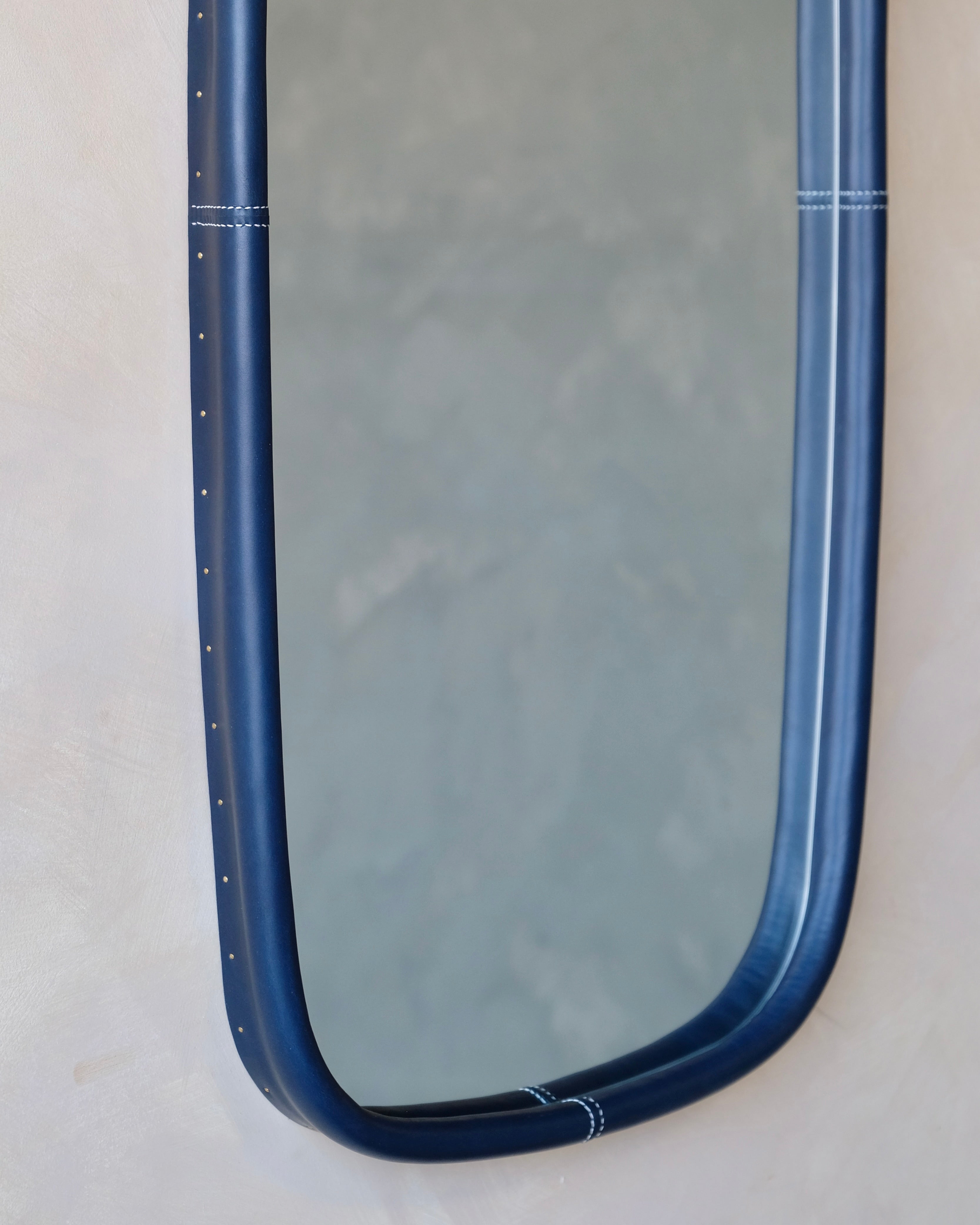 BOLSTER - Lozenge - Leather Bound Mirror